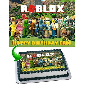Roblox Edible Cake Topper Personalized Birthday 1 4 Sheet