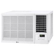 LG 11,700/12,200 BTU 230V Window-Mounted Air Conditioner with 9,200/11,200 BTU Supplemental Heat Function, LW1223HR