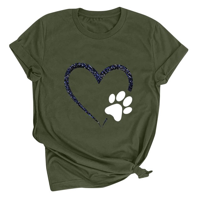 Meichang T-Shirts de la Saint-Valentin pour Femmes, T-Shirts Graphiques Amour, Col Rond, Coupe Ample, Manches Courtes, T-Shirts de la Saint-Valentin pour Femmes