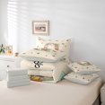 thumbnail image 6 of Catabedysis Personalized Letter Gifts 7-Piece King Bedding,Cute Bowknot Alphabet Q King Bed in a Bag,Light Gray Reversible For Girls, 6 of 7