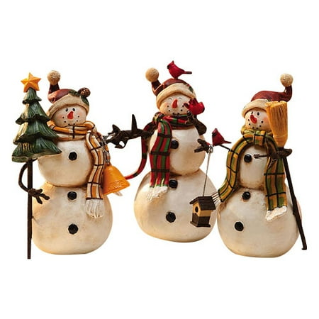 7 Great Pieces Of Snowman Decor resin snowman table decorations 3 assorted walmart 7 Great Pieces Of Snowman Decor resin snowman table decorations 3 assorted walmart