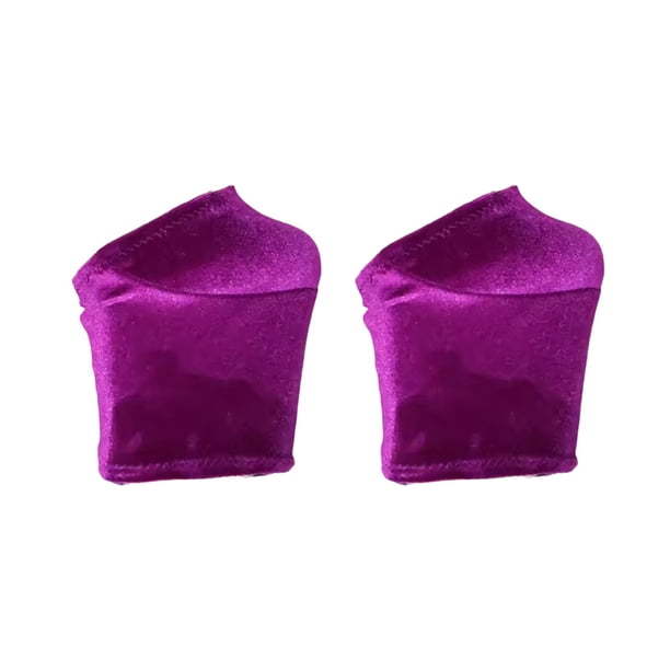 2 protectores de terciopelo para zapatos de pole dance de fácil instalación para tacones de 20 cm. Rosa Roja L