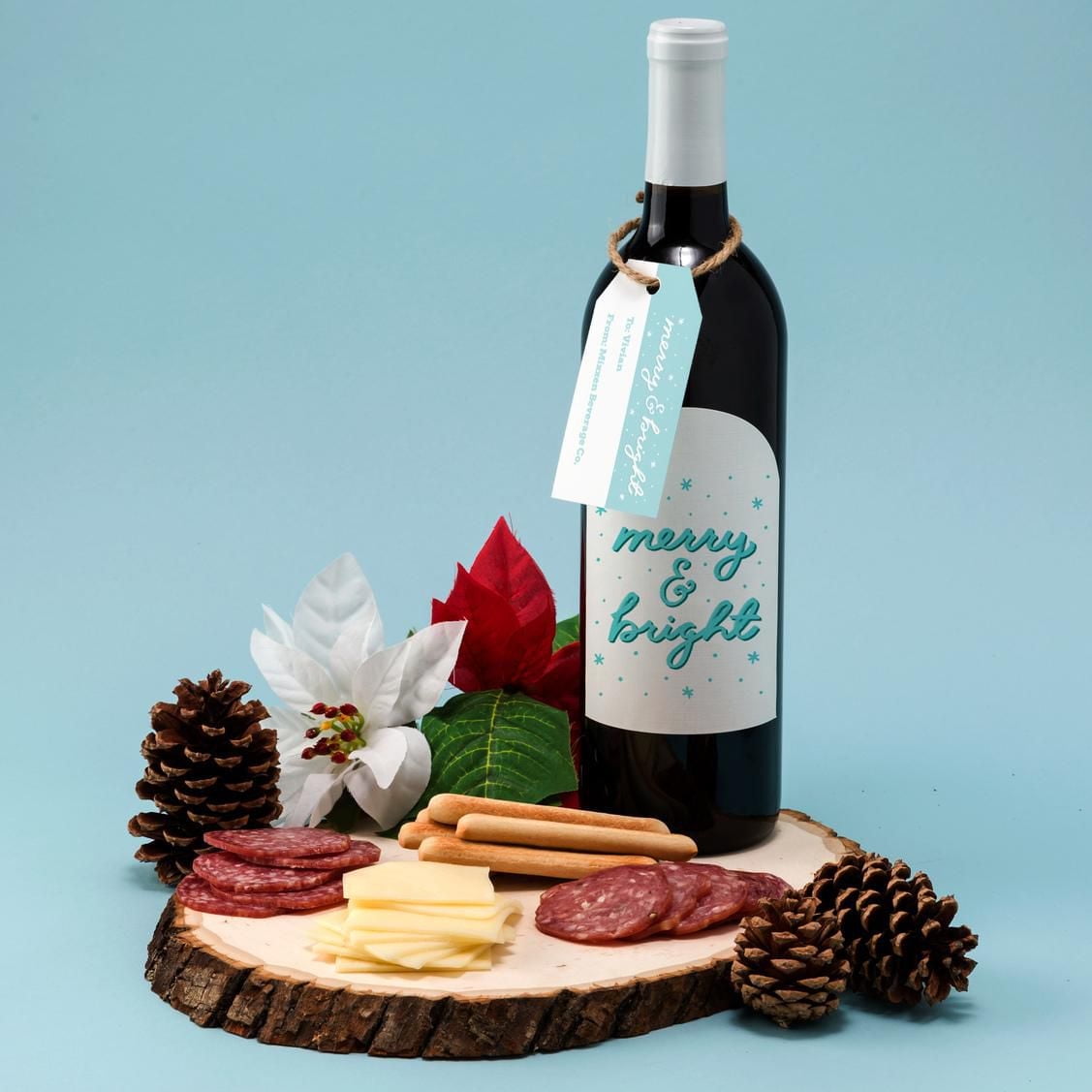 Avery White Arched Wine Bottle Labels, 4¾" x 3½",  for Laser and Inkjet Printers - 22811