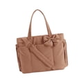 thumbnail image 2 of Bolso tote, bolso de fin de semana de moda y bolso cruzado resistente al desgaste con lazo para vacaciones Camello, 2 of 9