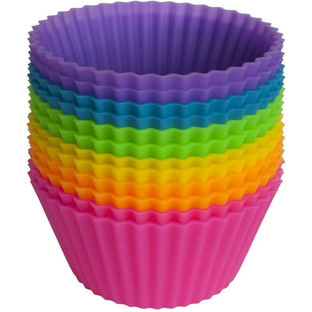 Moldes de silicona U Chef para Cupcakes Muffins Reutilizables 12 Pz