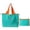 A003- Green, variant on Large Reusable Tote Bag Featuring Water-Resistant Nylon Construction & Adjustable Drawstring Bag Top, Foldable Tote Bag with Shoulder Bags for Women Design for Grocery Hauls and