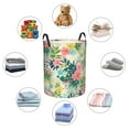 thumbnail image 6 of Haiem Tropical Flowers Laundry Basket, Laundry Hamper, Collapsible Laundry Baskets, Dirty Clothes Hamper, Waterproof with Handles for College Dorm, Family-Small, 6 of 8
