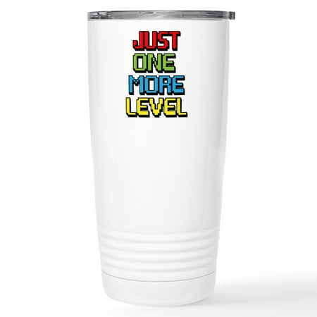 

CafePress - Just One More Level Mugs - Stainless Steel Travel Mug Insulated 20 oz. Coffee Tumbler