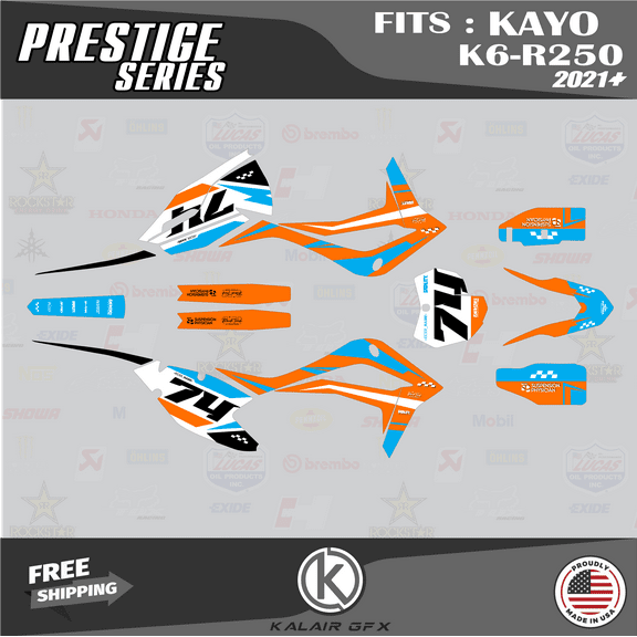 Kalair GFX Graphics Kit for Kayo K6-R250 (2021 ) Prestige Series