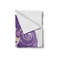 thumbnail image 2 of Diva Soft Flannel Fleece Blanket, Glam Lady with Short Grunge Hair Wearing Purple Shade Clothes Sunglasses, Cozy Plush for Indoor and Outdoor Use, 70" x 90", Blue Violet White Beige, by Ambesonne, 2 of 6