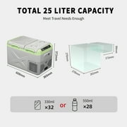 Alpicool XD35 Portable Fridge 12 Volt Car Refrigerator 25 Quart Fast Cooling Freezer for Fishing, Camping, RV, Truck, Boat-12/24V DC