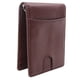 thumbnail image 3 of Tarjetero de piel sintética Cartera resistente al desgaste con ranuras para varias tarjetas Cartera ultrafina para hombre Marrón, 3 of 10