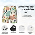 thumbnail image 5 of Sigee Racket and Tennis Ball Print Mens Swim Trunks with Compression Liner Quick Dry Swim Stretch Beach Shorts with Pockets,S-3XL, 5 of 7