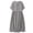 Gray, variant on Zpanxa Casual Loose Fit Dress Solid Color Three Quarter Sleeve Raglan Dress with Tie Waist Easy Day Dress
