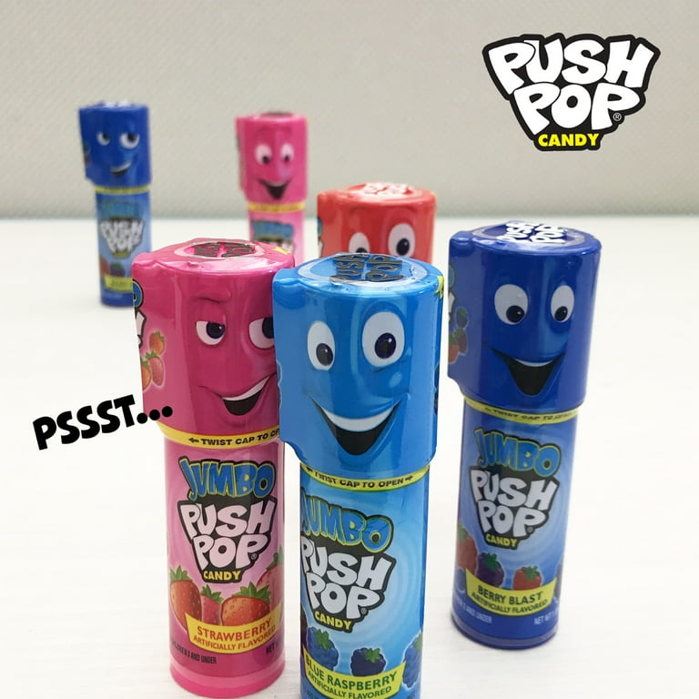 Jumbo Push Pop, Assorted Flavor Spring Lollipop, 1.06oz