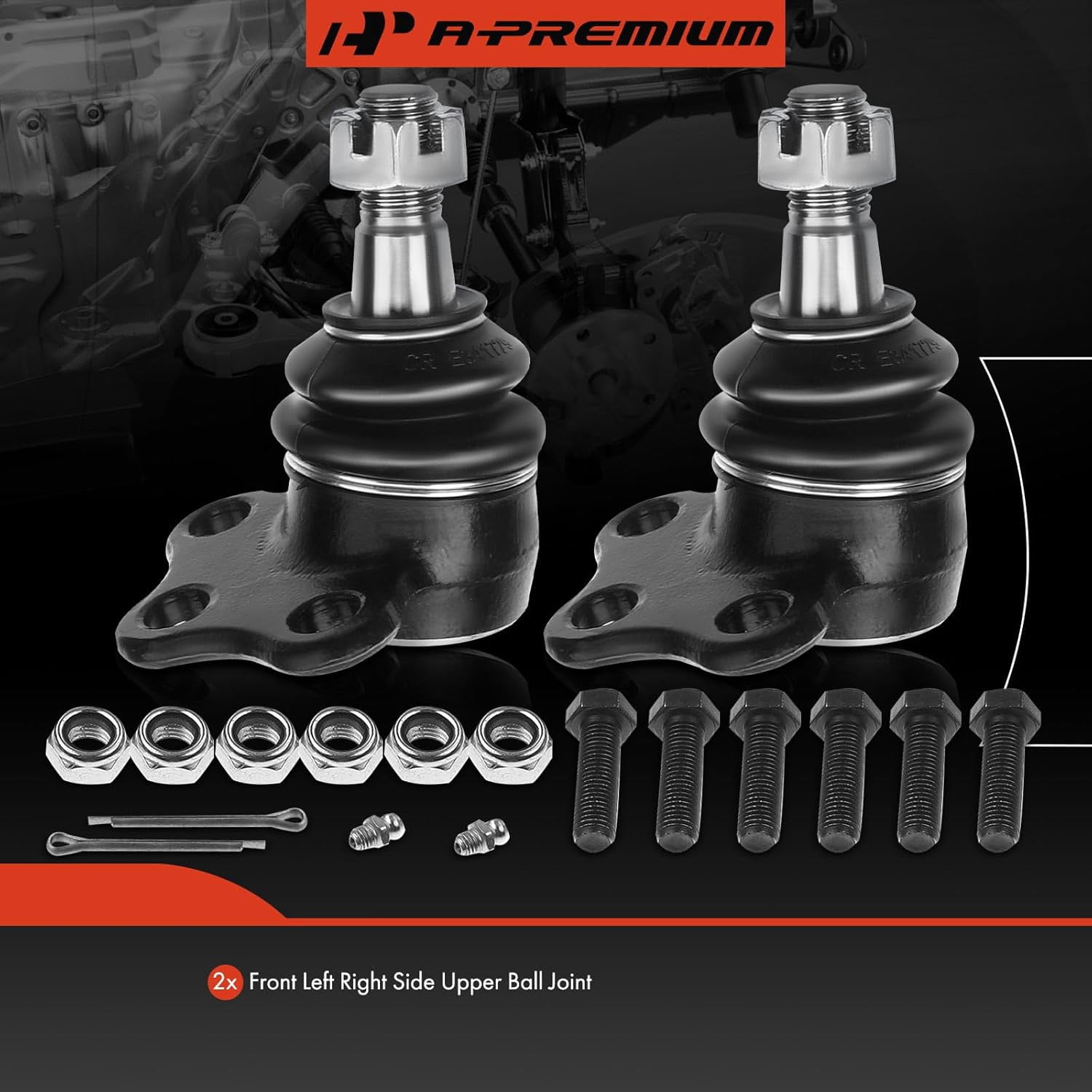 A-Premium Front Upper Ball Joints Set Compatible with Dodge Durango 2000-2003 Dakota 2000-2004 2-PC Set