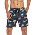 thumbnail image 4 of Lutiedan Mens Swim Trunks Plus Size Lightweight Quick Dry Board Shorts Summer Surf Hawaiian Bathing Suit Beach Shorts with Pockets and Drawstring, 4 of 5