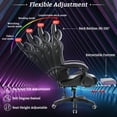 thumbnail image 4 of Hoffree Gaming Chair with Speakers Video Game Chair Bluetooth  Music Heavy Duty Ergonomic Computer Office Desk Chair for Adults, 4 of 7
