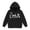 AB842 Black, variant on Bainana Usa Sweatshirts For Kids Girls Letter Print Long Sleeve Hooded Sweatshirts Warm Teen Child Daily Active Tops Clothes Black Size 2-3 Years
