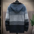 thumbnail image 6 of Men's Classic Soft Sweater Autumn Winter Men Plus Thick Sweater Large Size Hooded Cardigan Hat Comfortable Stylish Sweaters, 6 of 7
