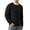 Black, variant on QDG Men's Cable Knit Pullover Sweater Casual Crewneck Long Sleeve Knitted Sweater
