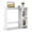 White, variant on Furnibear Small Computer Writing Desk with 3-Position Adjustable Storage Shelf, Anti-Toppling Device and Reinforced Crossbar Black