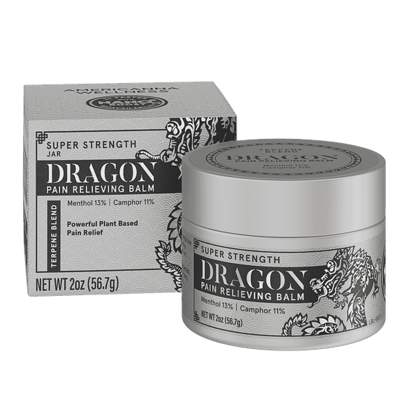 Dragon Pain Relief Super Strength Pain Relieving Balm, Terpene Blend, 2oz Jar