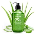 thumbnail image 1 of Gel de aloe vera Aloderma, 99% orgánico, 520 ml, para aliviar las quemaduras solares, 1 of 9
