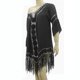 thumbnail image 1 of Kaftan étnico Ropa de playa Bordado Ahueca hacia fuera Vestido Borla Bikini Cubrir, 1 of 2