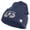Navy, variant on U.S. Army Paratrooper and Ranger Badge Logo Embroidered 12 Inch Solid Knit Cuff Long Beanie Made in USA - Olive OSFM