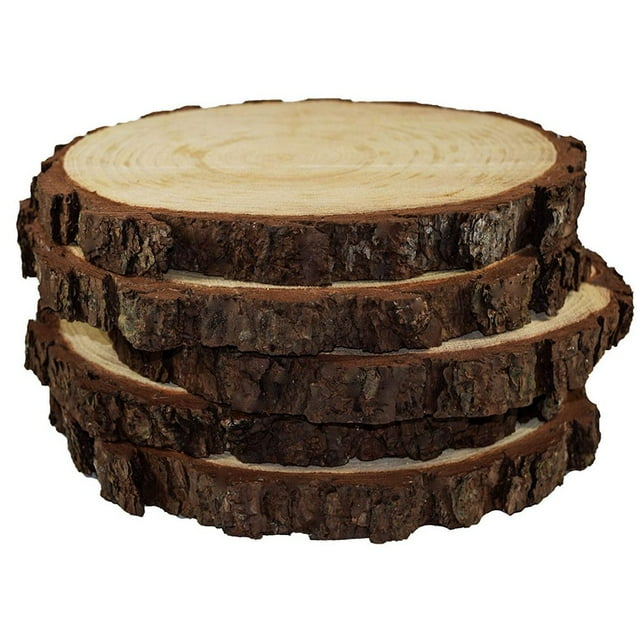 5 Pack Rustic Woods Slices Great For Weddings Centerpieces Crafts