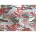 thumbnail image 3 of Ambesonne Floral Quilted Bedspread Set 3 Pcs, Exotic Lily of the Incas Art, King, Fern Green Coral Orange, 3 of 4