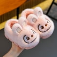 thumbnail image 2 of Cute Girls' Fuzzy Slippers Slip-on Lovely Anime Soft Warm Winter Anti-slide House Slippers with Flat Sole Safe Slipper Indoor Winter Fashion Footwear, 2 of 9