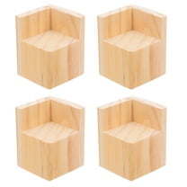 4pcs Heavy Duty Square Furniture Risers for Sofas, Desks, Tables & Chairs - Wood Leg Extenders to Raise Furniture Height
