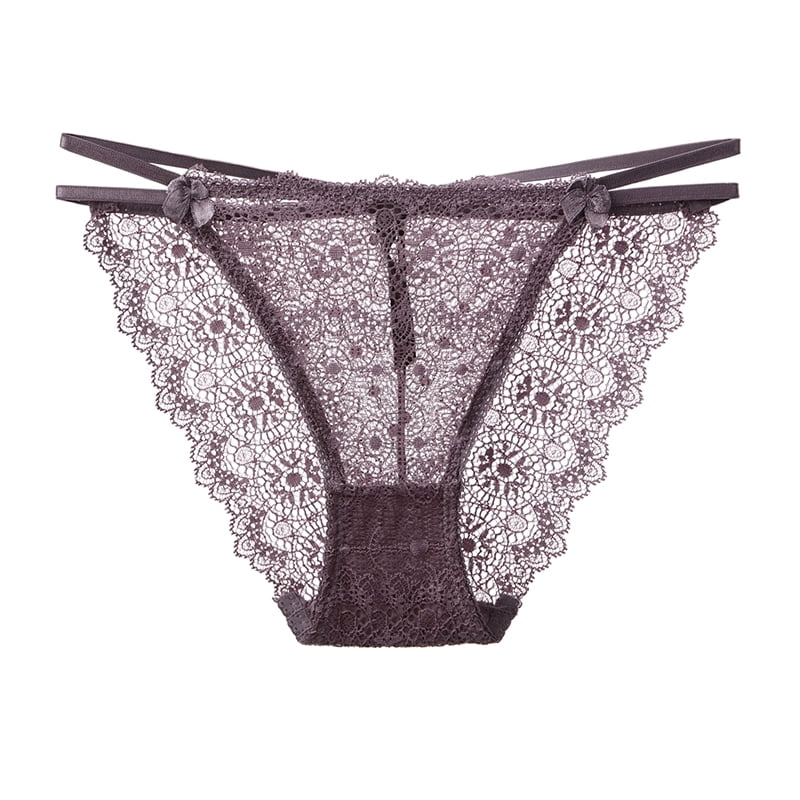 Spdoo Womens Underwear Invisible Seamless Bikini Lace Underwear Half