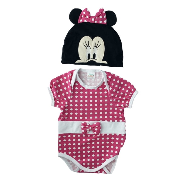 Kit PaÃ±aleros bebe Disney Minnie y Angel (Novia Stitch) Talla