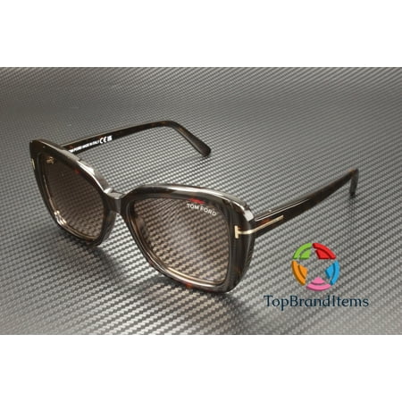 Tom Ford FT1008 52F Plastic Dark Havana Gradient Brown 55 mm Women's Sunglasses