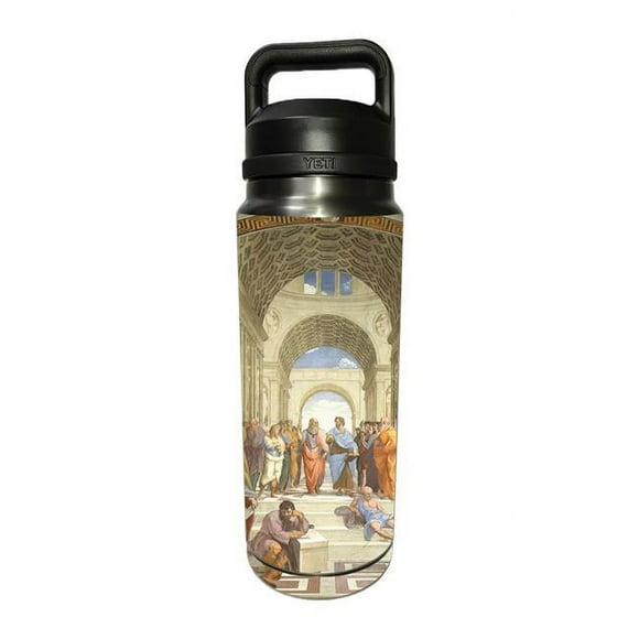 MightySkins YERABOT26-School Of Athens Skin Compatible with YETI Rambler 26 oz Bottle - School of Athens