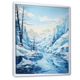 thumbnail image 2 of Designart "Blue Winter Glacier Ice wall art" Landscape & Nature Floater Framed Wall Art Print, 2 of 7