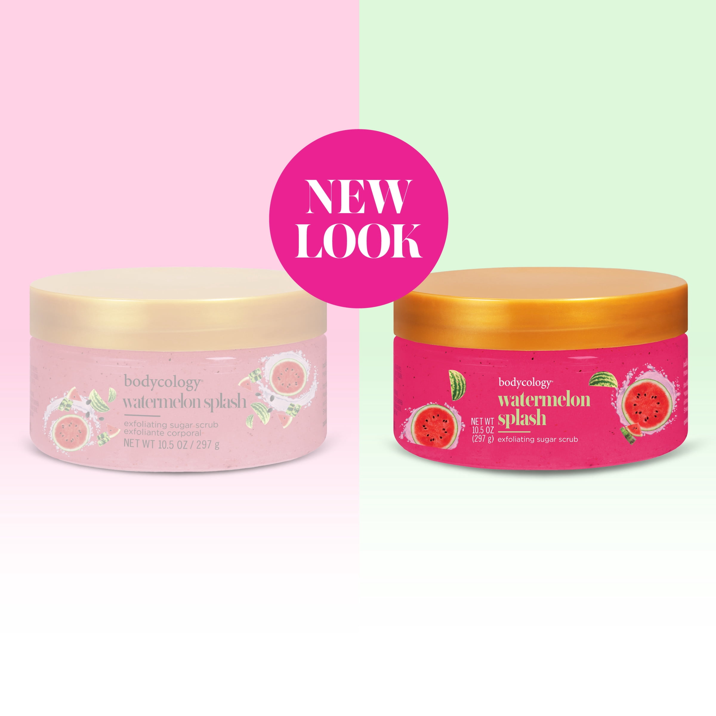 Bodycology Exfoliating Sugar Scrub, Watermelon Splash, 10.5 oz