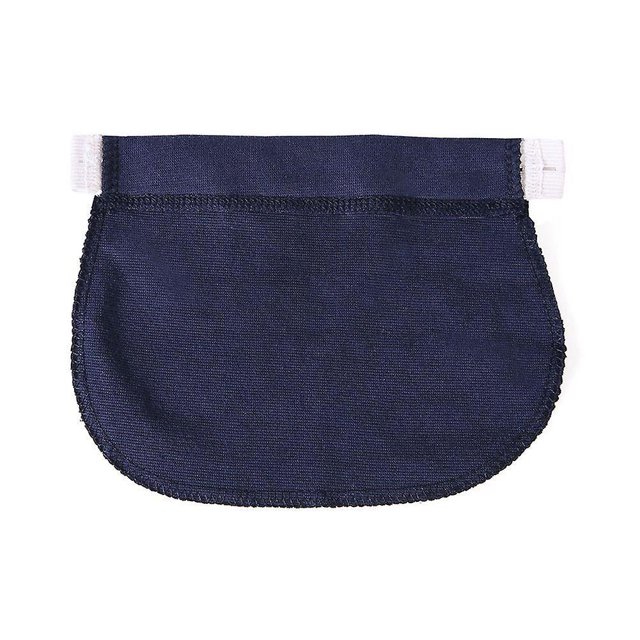 Mujeres Ajustable Elástico Maternidad Embarazo Cintura Cinturón Extensor de cintura Ropa Pantalones para embarazadas Accesorios de costura (2 piezas, punto azul + mezclilla