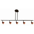 thumbnail image 1 of Cal Lighting SL-954-5-WHYELS Track Lighting, Yellow Art Glass & White, 1 of 1
