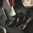 thumbnail image 5 of Asian Retro Soup Spoons, Ceramic Chinese Soup Spoons with Long Handle, Japanese Ramen Spoons for Soup Ramen Noodles Wonton Cereal, 5 of 13
