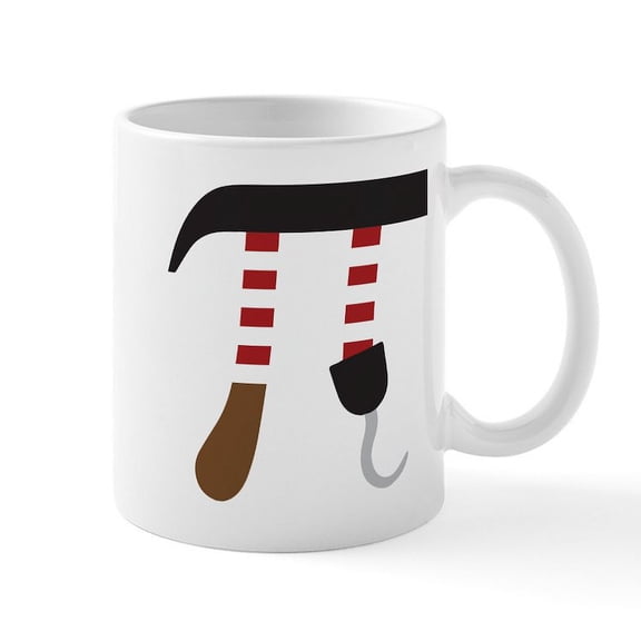 CafePress - Pi Rate Mug - 11 oz Ceramic Mug - Novelty Coffee Tea Cup