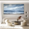 thumbnail image 3 of Ocean Painting Original Oil Painting Seascape Painting Ocean Waves Blue Sea Painting,Unstretched,Frameless,(122*244cm)48*96Inches, 3 of 5