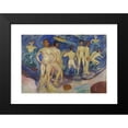 thumbnail image 2 of Edvard Munch 14x11 Black Modern Framed Museum Art Print Titled - Bathing Young Men (1904), 2 of 5