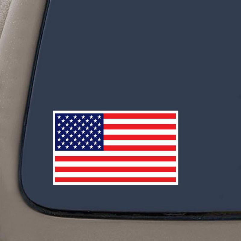 24x24 American Flag Vintage 5-Pack Square Window Cling CGSignLab
