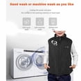 thumbnail image 6 of ZCFZJW Heated Jacket Heated Vest for Kids Boy Girls, Sleeveless Lightweight USB Rechargeable Thick Warm Windproof Full Zip Up Down Jacket, Battery Not Included(Black#51,6-7 Years), 6 of 10