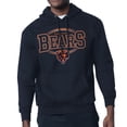 thumbnail image 3 of Men's Starter Navy Chicago Bears Team Track Graphic Pullover Hoodie, 3 of 3