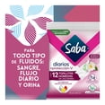 thumbnail image 2 of Toallitas húmedas Saba Diarios protección-v extracto de salvia y té blanco 12 pzas, 2 of 5
